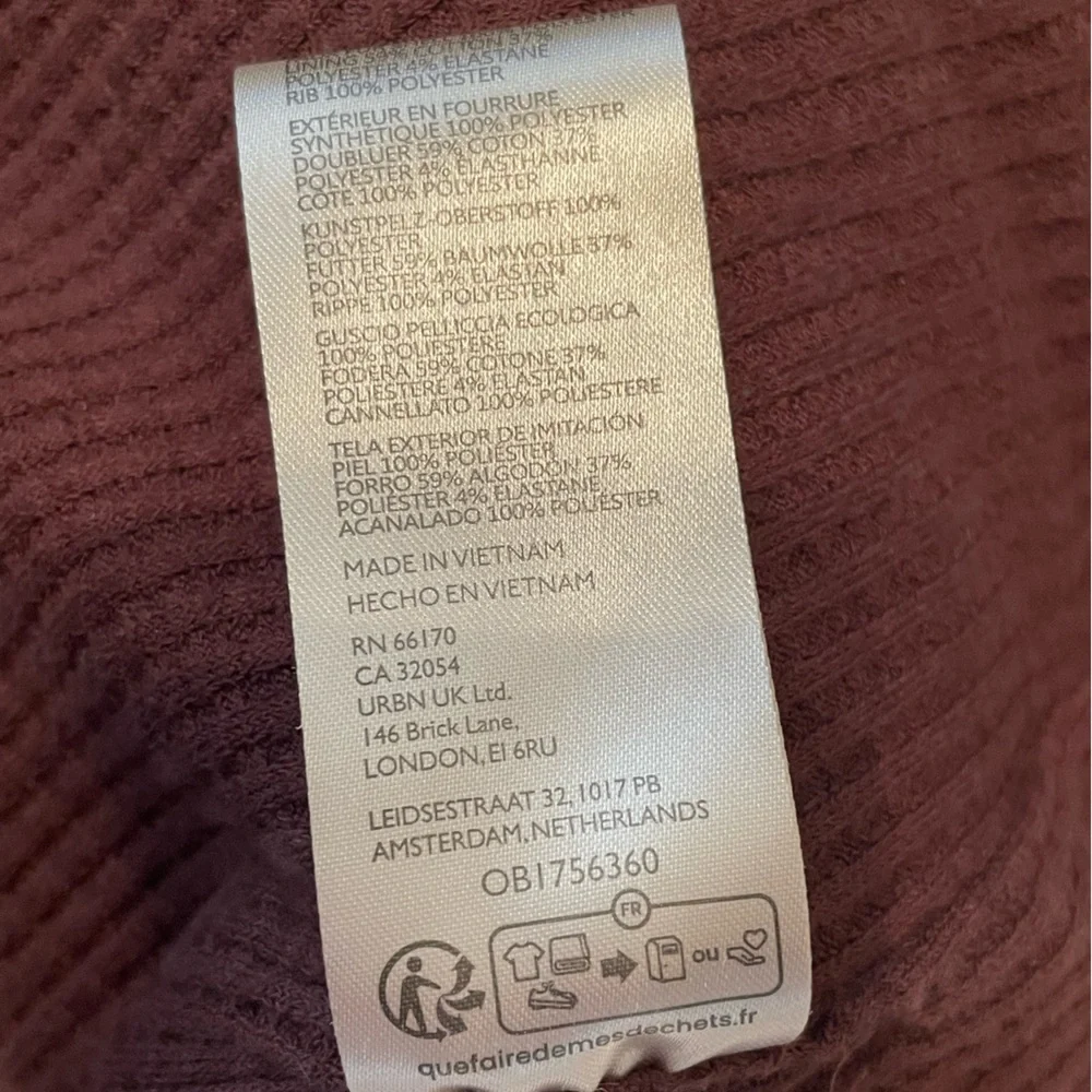 Free people brown oversized Sherpa pullover teddy jackets
